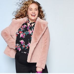 Plus size Evri faux fur coat
